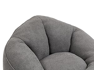 Fauteuil lounge + pouf – confort cocoon